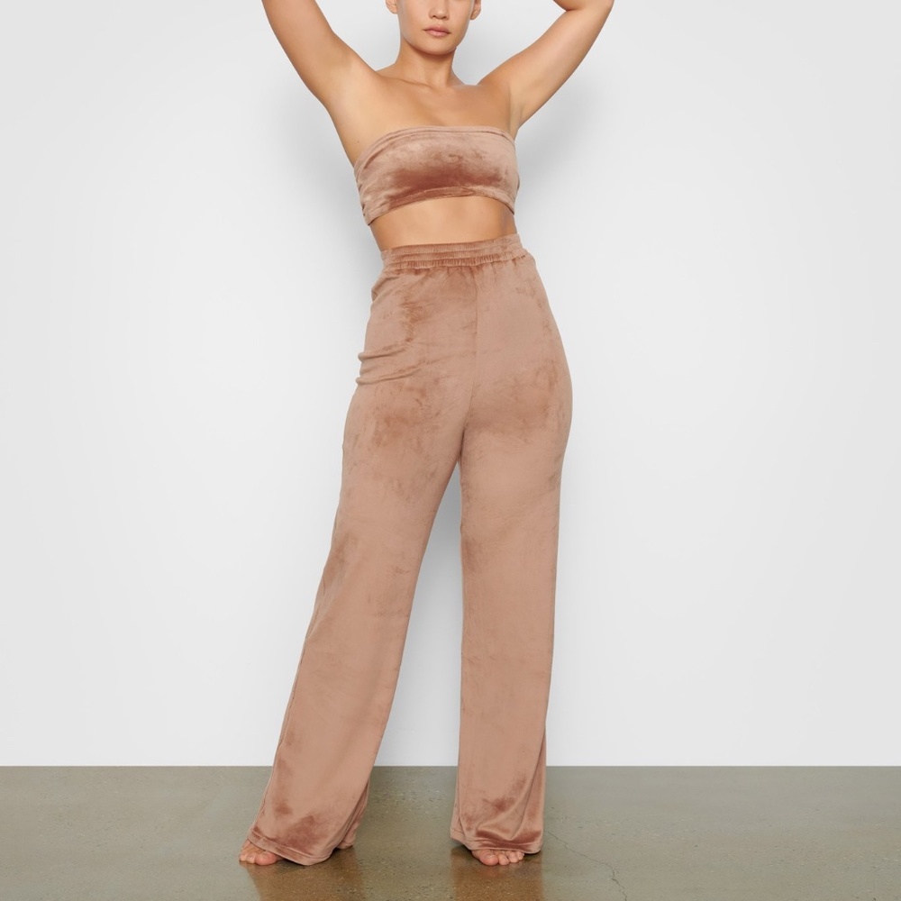 SKIMS Velour Wide Leg Pant